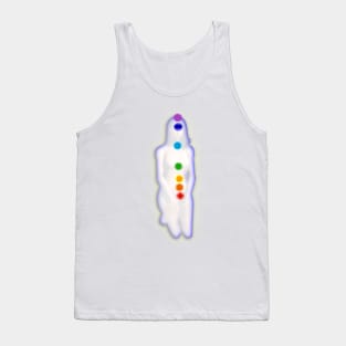 Chakra Mediation-White Tank Top